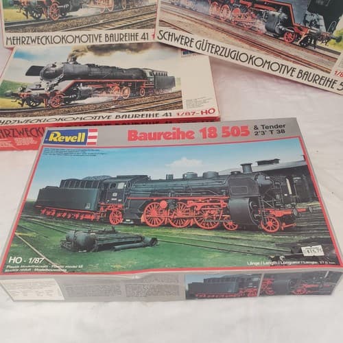 Lot of 4 ESCI & Revel 2162 1/87 Schnellzug-Lokomotive Baureihe Plastic Model kit - Thumbnail 3