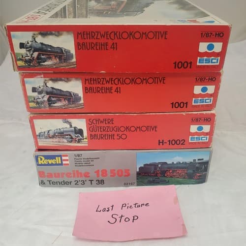 Lot of 4 ESCI & Revel 2162 1/87 Schnellzug-Lokomotive Baureihe Plastic Model kit - Thumbnail 19