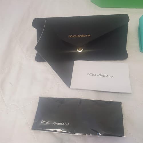 Lot of 3 Dolce Gabbana & Swaroski Eye wear Glass protective Cases - Thumbnail 5