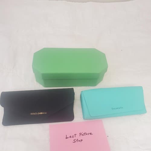 Lot of 3 Dolce Gabbana & Swaroski Eye wear Glass protective Cases - Thumbnail 12