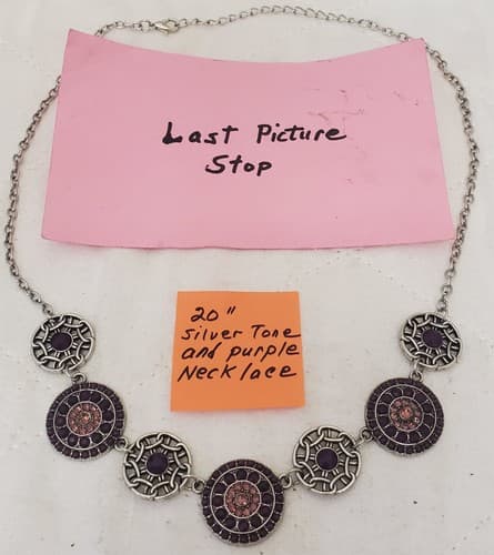 Paparazzi Vogue Garden Purple Beads Silver Tone Necklace - Thumbnail 5