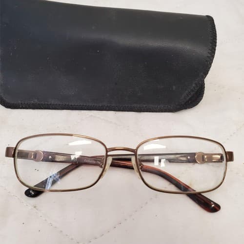 Catherine Deneuve CD-331 Gold Brown Eye glasses Frames with Case - Thumbnail 2