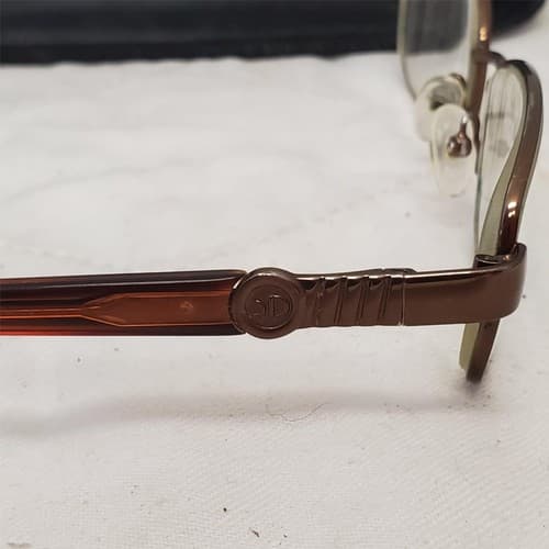 Catherine Deneuve CD-331 Gold Brown Eye glasses Frames with Case - Thumbnail 3