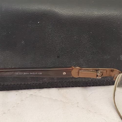 Catherine Deneuve CD-331 Gold Brown Eye glasses Frames with Case - Thumbnail 4