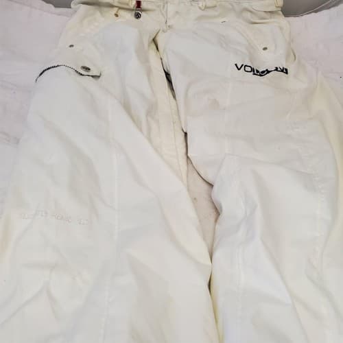 Men's Volcom Slightly Removed Size S White Fluorite Insulated Pant - Thumbnail 4