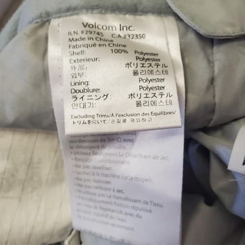 Men's Volcom Slightly Removed Size S White Fluorite Insulated Pant - Thumbnail 14