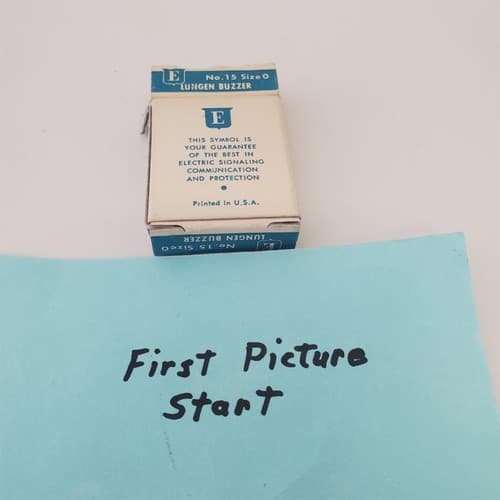 Vintage Edwards Signaling Lungen Buzzer No. 15 Size 0 - Image 1