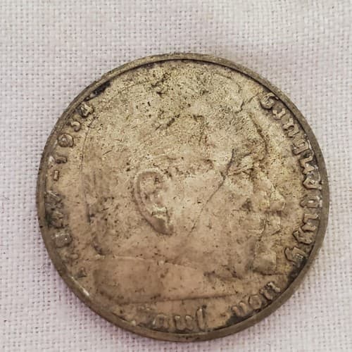 1937 Vintage German Coin Collectible - Thumbnail 2