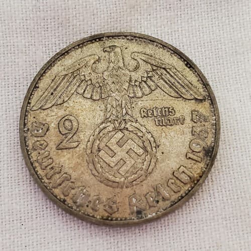 1937 Vintage German Coin Collectible - Thumbnail 3