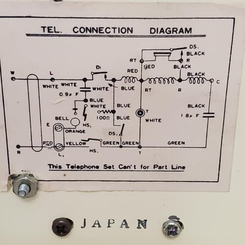 Vintage Rotary Dial Fold A Fone Brass Base Table Telephone Made in Japan - Thumbnail 7