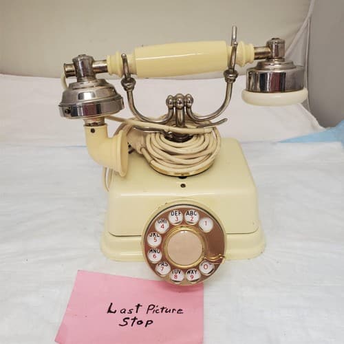 Vintage Rotary Dial Fold A Fone Brass Base Table Telephone Made in Japan - Thumbnail 8