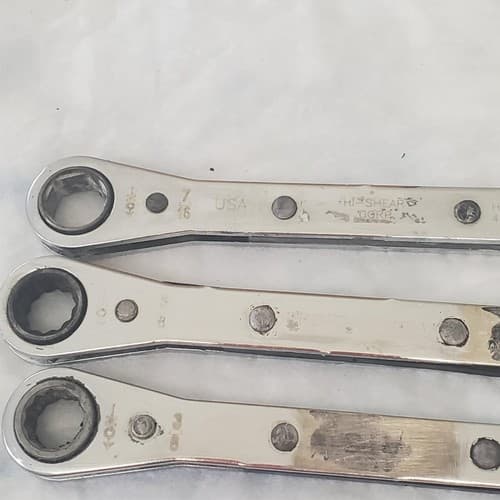 Lot of 6 Double Box End Ratcheting Wrench LOT-708 - Thumbnail 8