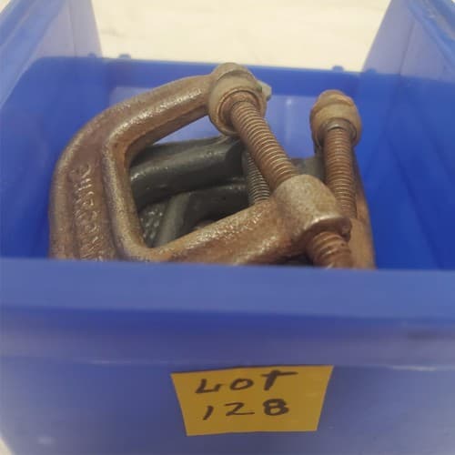 Lot of 6 Wilton Hargrave C-Clamp Wrench Hand Tool Set LOT-128 - Thumbnail 3