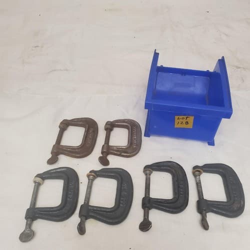 Lot of 6 Wilton Hargrave C-Clamp Wrench Hand Tool Set LOT-128 - Image 1