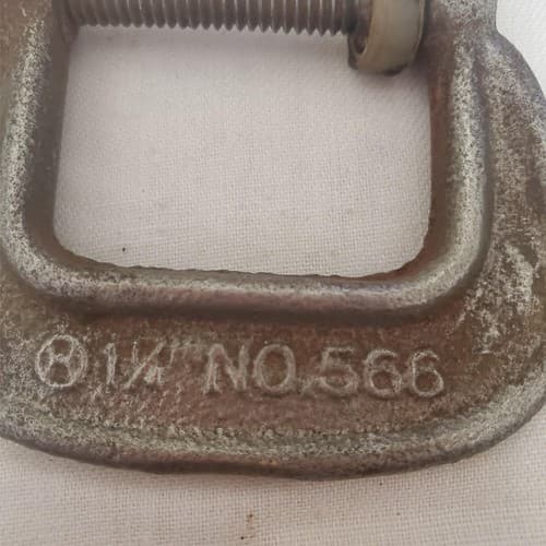 Lot of 6 Wilton Hargrave C-Clamp Wrench Hand Tool Set LOT-128 - Thumbnail 9