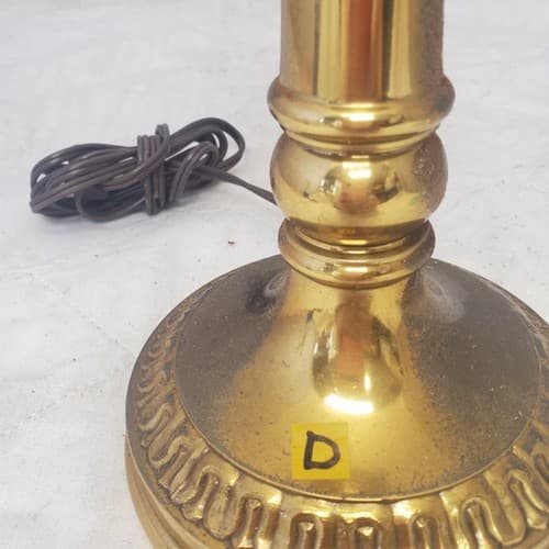 Vintage Brass Double Socket Stiffel Portable Table Lamp D - Thumbnail 2