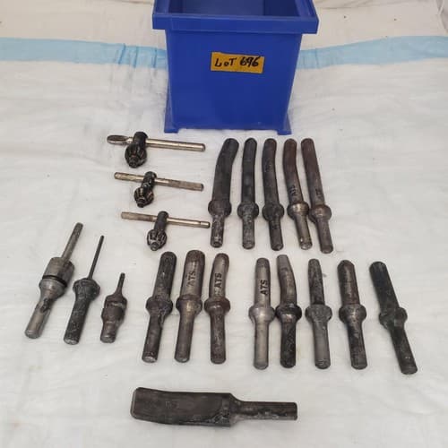 Lot of ATS Rivet Shank Collar Buster Bits, Drill Chuck Key LOT-696 - Image 1
