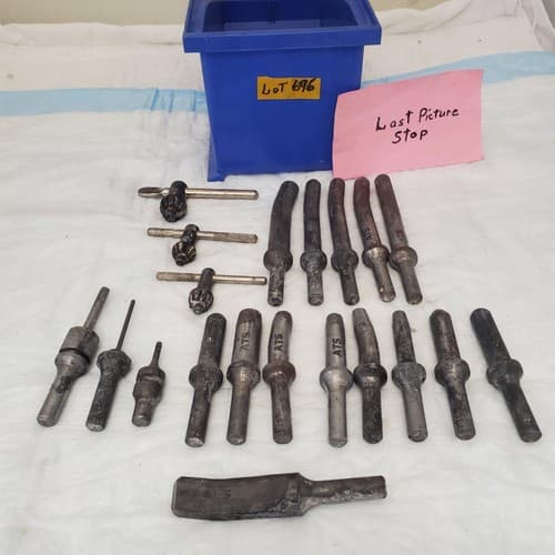 Lot of ATS Rivet Shank Collar Buster Bits, Drill Chuck Key LOT-696 - Thumbnail 10