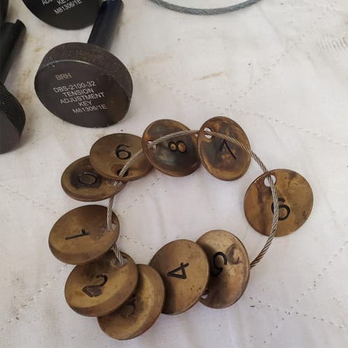 Lot of Tension Adjustment Key, Scraper Knife, Scissors & Other Tools LOT 184 - Thumbnail 4