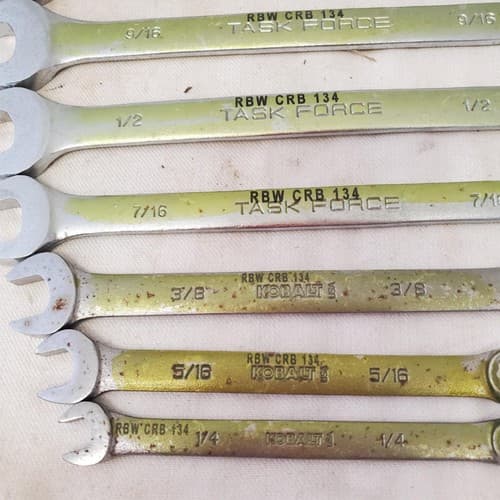 Lot of 9pcs 12 Point SAE Combination Wrench Set - LOT 469 - Thumbnail 8