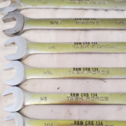 Lot of 9pcs 12 Point SAE Combination Wrench Set - LOT 469 - Thumbnail 5
