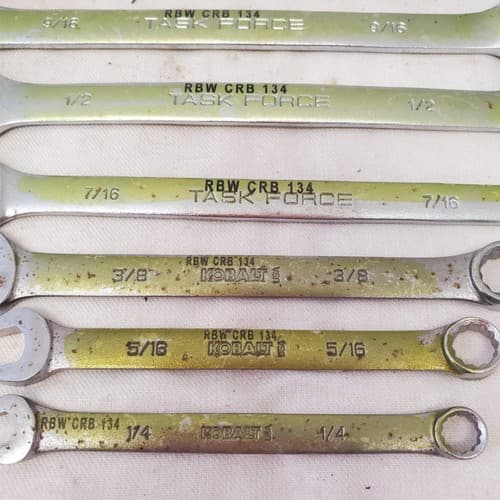 Lot of 9pcs 12 Point SAE Combination Wrench Set - LOT 469 - Thumbnail 7