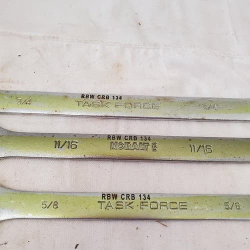 Lot of 9pcs 12 Point SAE Combination Wrench Set - LOT 469 - Thumbnail 9