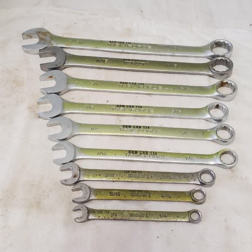 Lot of 9pcs 12 Point SAE Combination Wrench Set - LOT 469 - Thumbnail 11