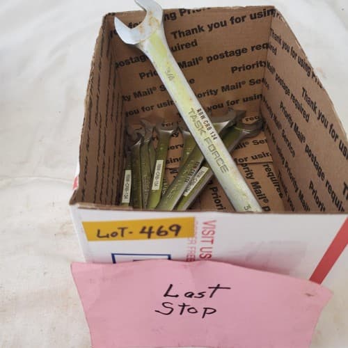 Lot of 9pcs 12 Point SAE Combination Wrench Set - LOT 469 - Thumbnail 12