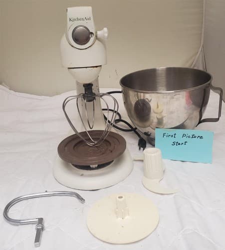 Vintage KitchenAid 3-C Stand Mixer Hobart with Attachments - Image 1