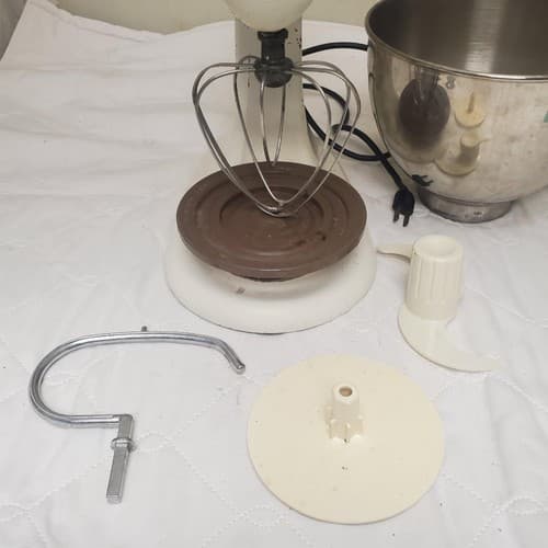 Vintage KitchenAid 3-C Stand Mixer Hobart with Attachments - Thumbnail 3