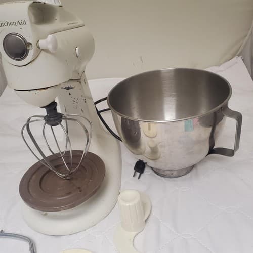 Vintage KitchenAid 3-C Stand Mixer Hobart with Attachments - Thumbnail 4