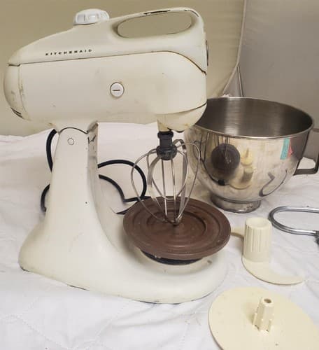 Vintage KitchenAid 3-C Stand Mixer Hobart with Attachments - Thumbnail 5