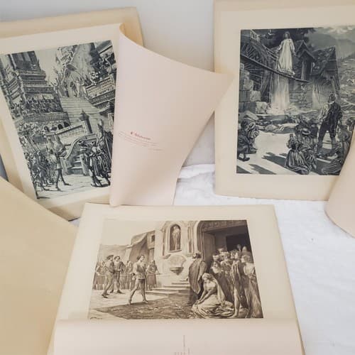 Lot of Antique Vintage Photogravure Steeple Davis Misc Artist Prints - Thumbnail 2