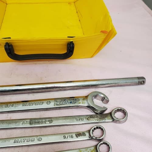 Lot of 7 Assorted Armstrong & Matco Combination Wrench Set LOT-553 - Thumbnail 5