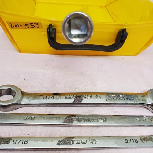 Lot of 7 Assorted Armstrong & Matco Combination Wrench Set LOT-553 - Thumbnail 8