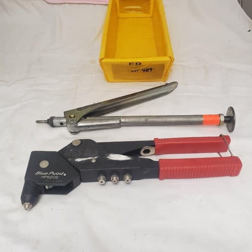 Lot of 2 Speed Driver Rivenut & Blue Point HPS202 Swivel Head Rivet Gun LOT-489 - Thumbnail 3