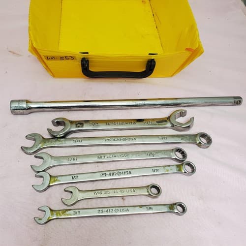 Lot of 7 Assorted Armstrong & Matco Combination Wrench Set LOT-553 - Thumbnail 11