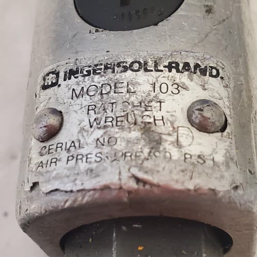 Blue Point Ingersoll Rand Heavy Duty Pneumatic Air Ratchet Wrench LOT-174 - Thumbnail 5