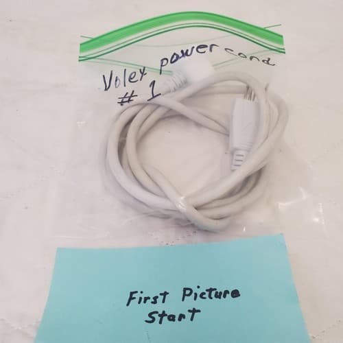Genuine Apple iMac Power Cord Cable Volex Power Adapter Cord #1 - Image 1
