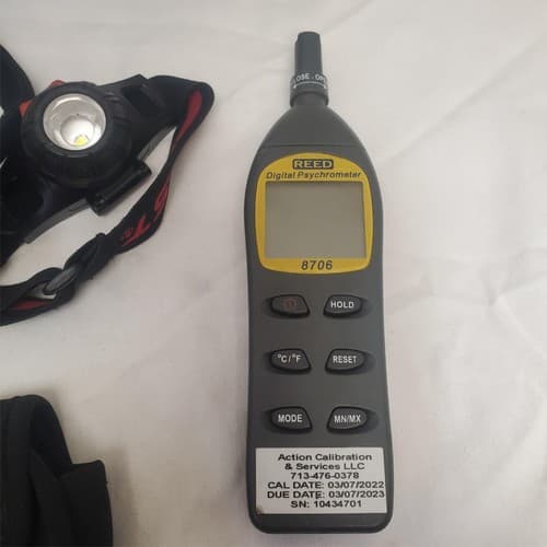 Reed Instruments 8706 Digital Psychrometer And Light Lot-389 - Thumbnail 11