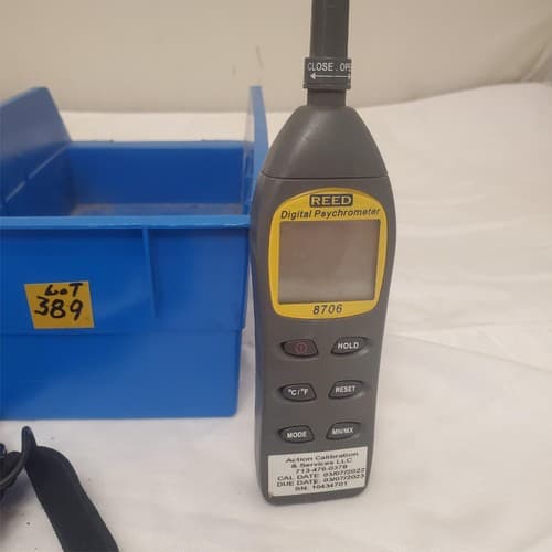 Reed Instruments 8706 Digital Psychrometer And Light Lot-389 - Thumbnail 9
