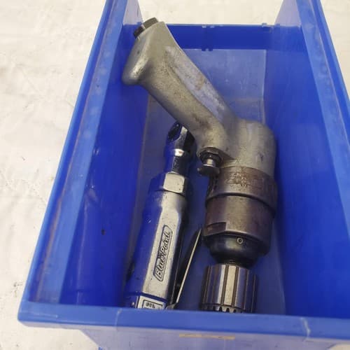 Rockwell Pneumatic Drill Air Tool & Blue Point AT200D Air Ratchet Wrench LOT-AE2 - Thumbnail 4