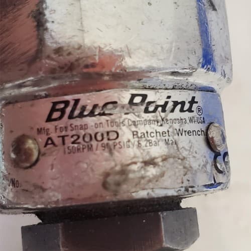 Rockwell Pneumatic Drill Air Tool & Blue Point AT200D Air Ratchet Wrench LOT-AE2 - Thumbnail 9