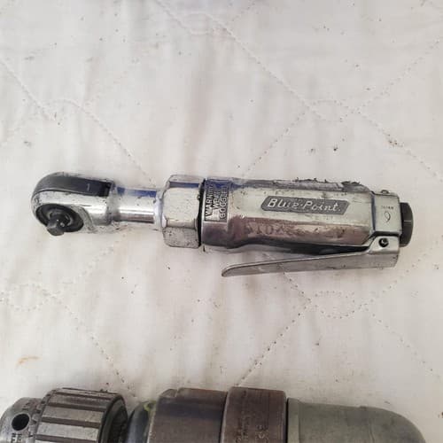 Rockwell Pneumatic Drill Air Tool & Blue Point AT200D Air Ratchet Wrench LOT-AE2 - Thumbnail 10