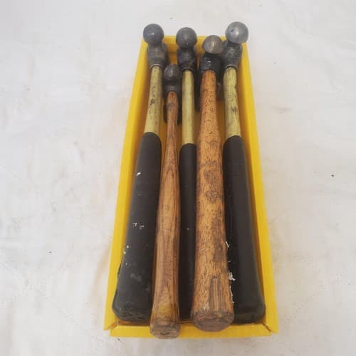 Lot of 5 Assorted Vintage Stanley Ball Peen Hammer LOT-179 - Thumbnail 3
