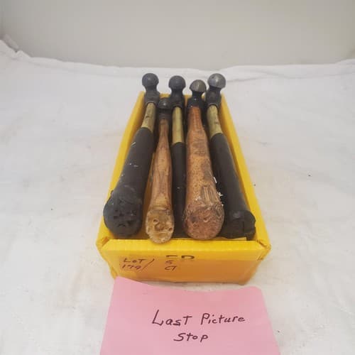Lot of 5 Assorted Vintage Stanley Ball Peen Hammer LOT-179 - Thumbnail 12