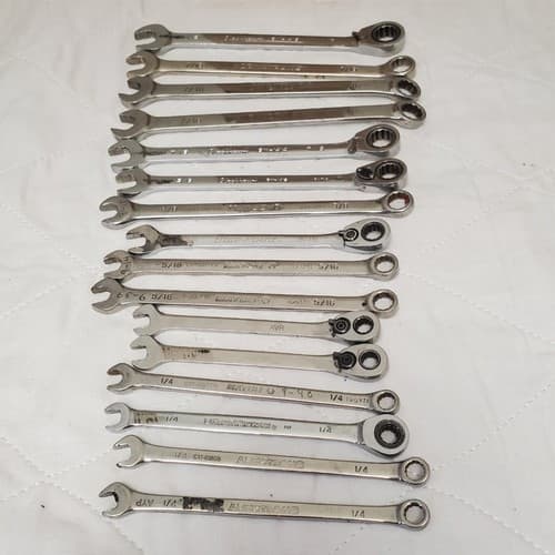 Lot of 16 Assorted Combination Wrench Set LOT-729 - Thumbnail 5