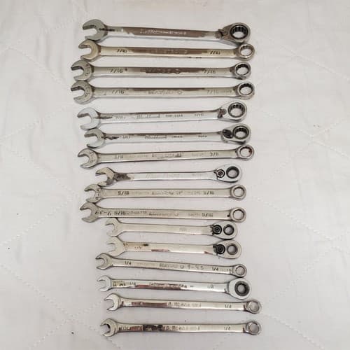 Lot of 16 Assorted Combination Wrench Set LOT-729 - Thumbnail 2