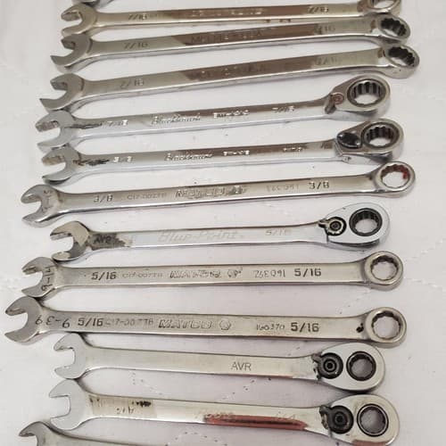 Lot of 16 Assorted Combination Wrench Set LOT-729 - Thumbnail 7